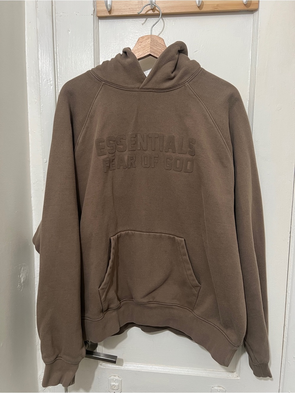 Fear of God Essentials Brown Pullover Hoodie